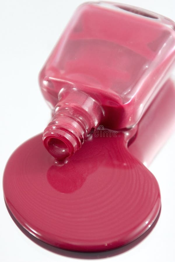 Nail Polish Spilling on a Mirror Stock Photo Image of glass, abstract