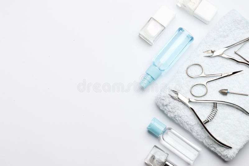 Nail polishes and tools for manicure stock images Nail polishes and tools for manicure stock images