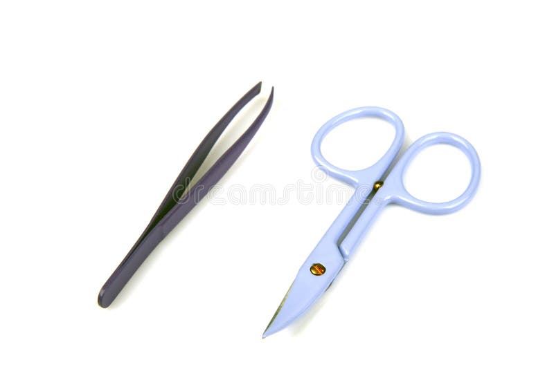 Nail scissors and tweezers