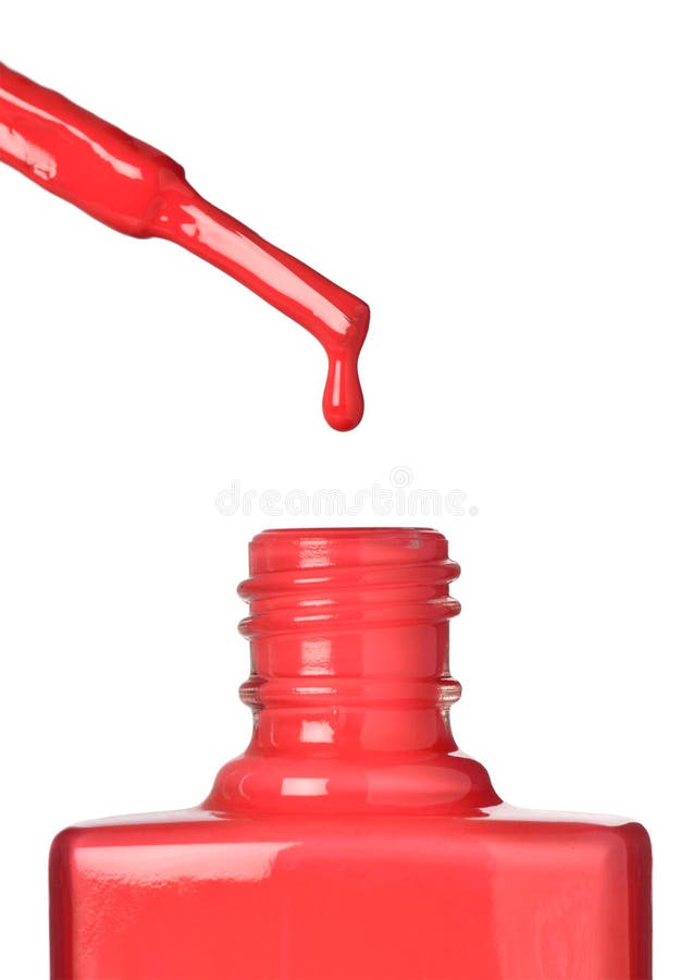 Free: Bright pink nail polish bottle and little bit spilled on a white  isolated background Free Photo - nohat.cc