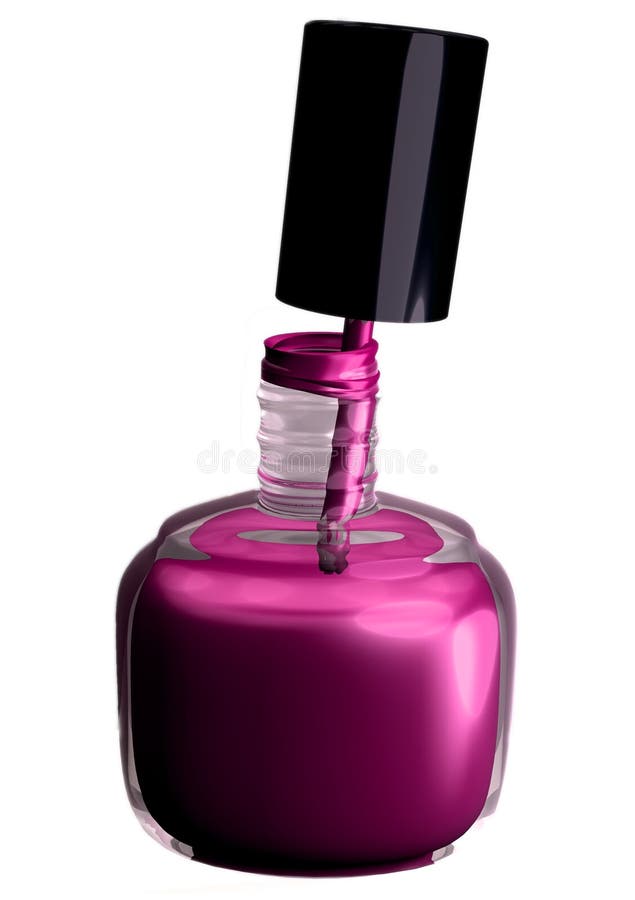 My 3D rendering of a bottle of nail pink polish. My 3D rendering of a bottle of nail pink polish.