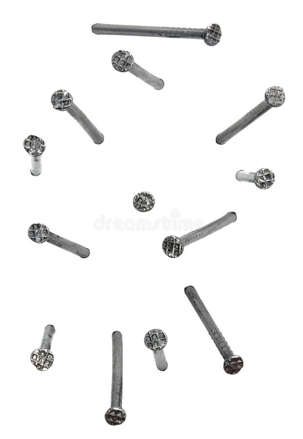 Metal nail head set stock photo. Image of repair, gray 27990620