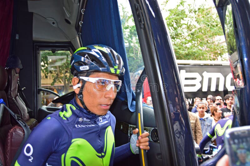 Nairo Quintana Team Movistar royalty free stock photo Nairo Quintana Team Movistar royalty free stock photo