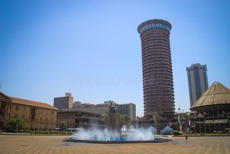 Nairobi, Kenya - January 17, 2015: The Kenyatta International Convention Center