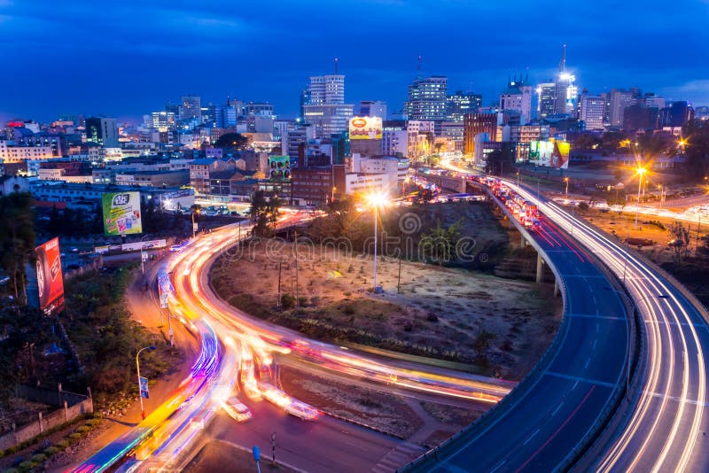 Nairobi Skyline stock photo