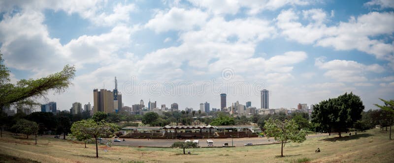 Nairobi Skyline royalty free stock image