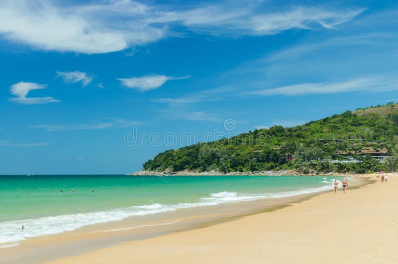 Naithon beach on Phuket island, Thailand