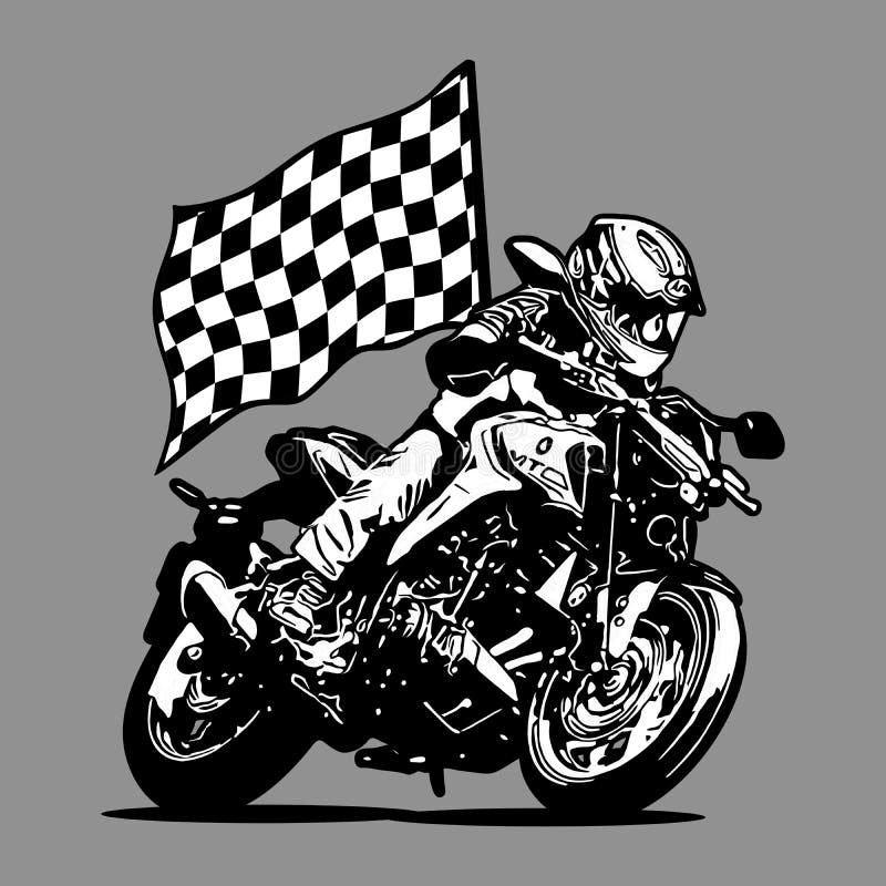 white and black bike