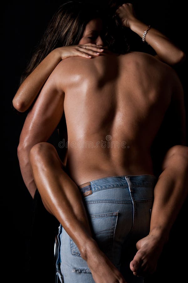 Naked Couple Having Implied Passionate Erotic Sex Stock Photo pic