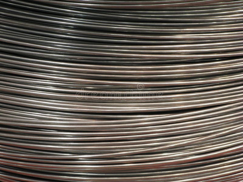 Naked steel wire in hank royalty free stock photos