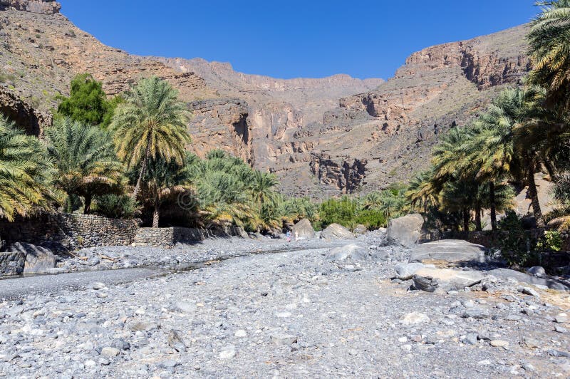Nakhr Wadi - l'Oman photo libre de droits Nakhr Wadi - l'Oman photo libre de droits
