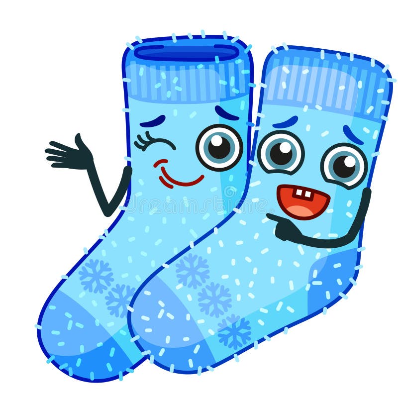Naklejka wektorowa jasna. zabawna naklejka. zabawne emoji najlepsze przyjaciółki zimowe skarpetki ilustracji