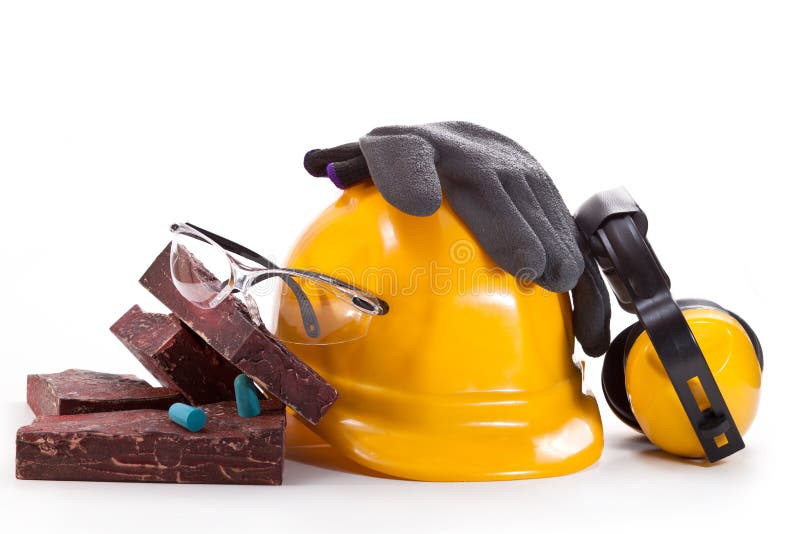 Naleving van veiligheid op het werk stock afbeeldingen Naleving van veiligheid op het werk stock afbeeldingen