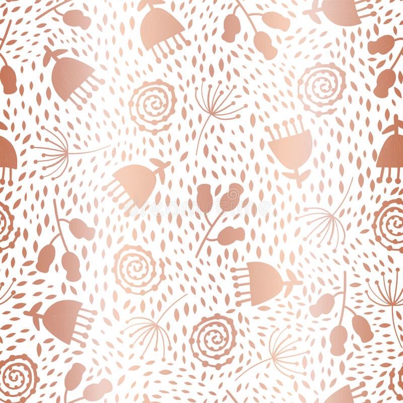 Nam gouden vector naadloze het patroonachtergrond van de folie abstracte bloem toe Elegante metaal nam gouden bloemen op wit toe royalty-vrije illustratie Nam gouden vector naadloze het patroonachtergrond van de folie abstracte bloem toe Elegante metaal nam gouden bloemen op wit toe royalty-vrije illustratie