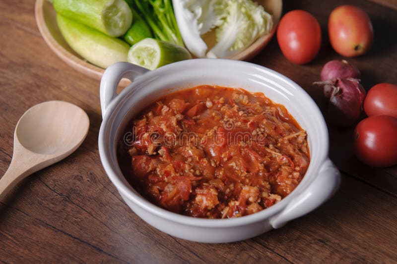 Nam Prik Ong foto de archivo. Imagen de chile, nansen 90274792