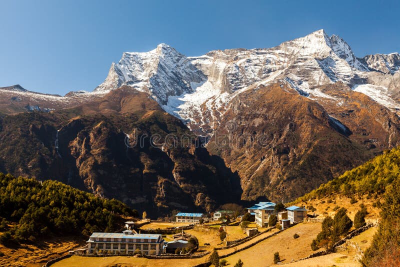 Namche Bazaar, Himalaya, Nepal royalty free stock photos Namche Bazaar, Himalaya, Nepal royalty free stock photos