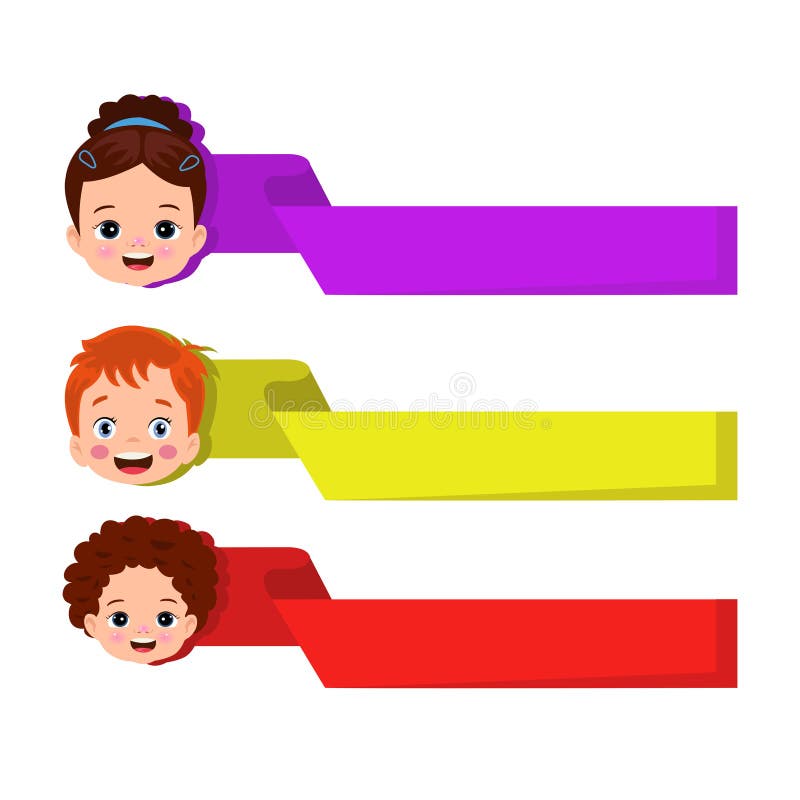 Name Tags for School Children Stock Vector Illustration of label