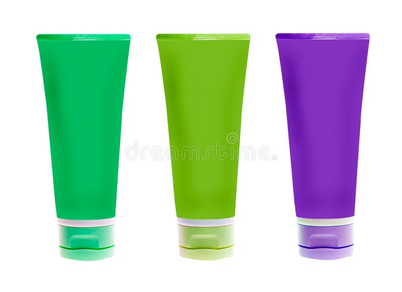 Nameless plastic bottles stock photos