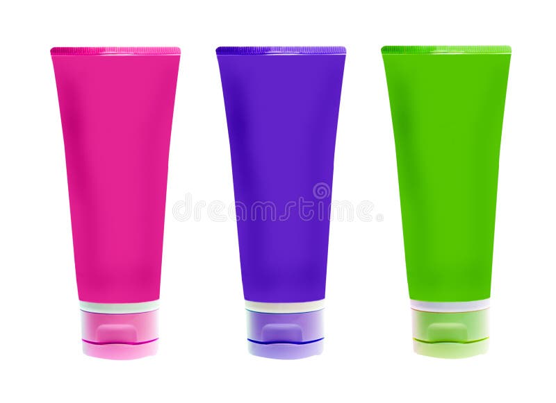 Nameless plastic bottles stock images