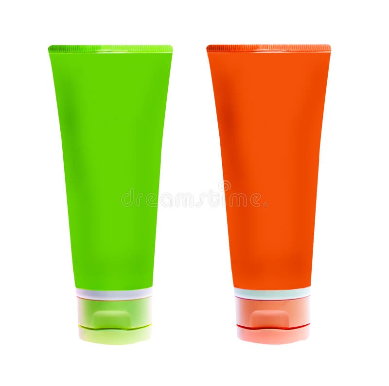 Nameless plastic bottles stock images