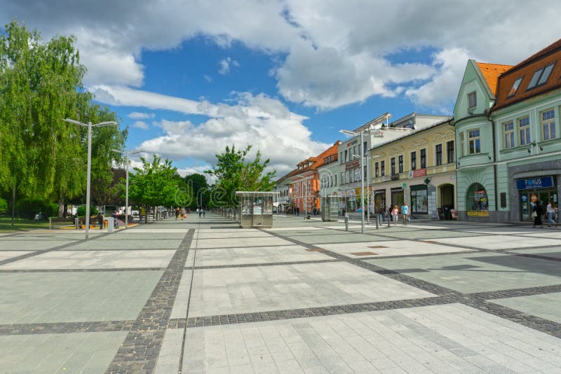 Namestie SNP square in the town of Zvolen, Slovakia