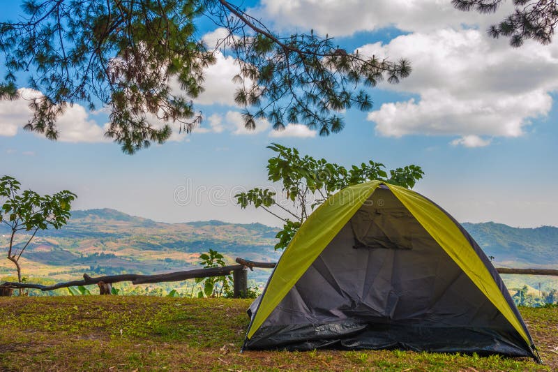 Namiotowy camping obrazy royalty free Namiotowy camping obrazy royalty free