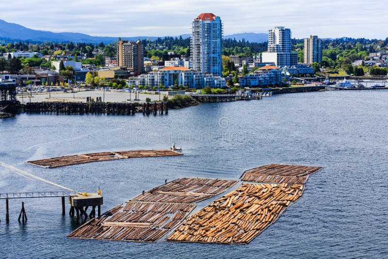 Nanaimo BC with Logging