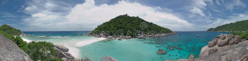 Nang yuan island in panorama