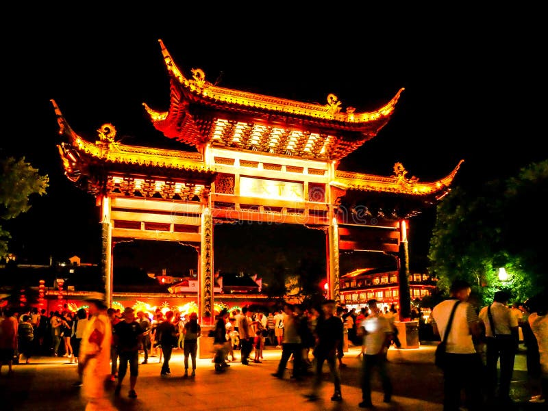 Nanjing Confucius Temple (Fuzi Miao), Nanjing royalty free stock images