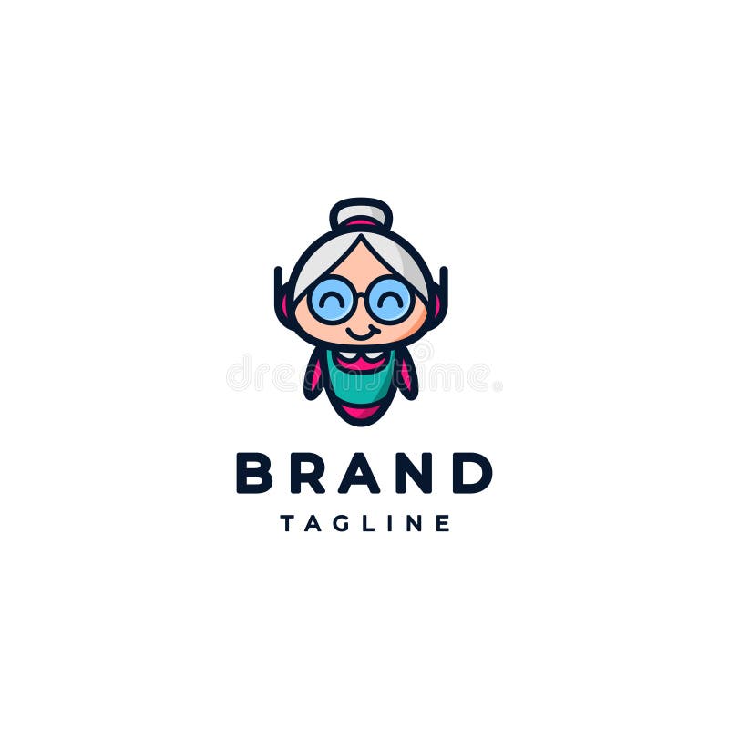 Nanny Bot Mascot Logo Design. Friendly Robot Nanny Mascot Logo Design. Nanny logo vectors