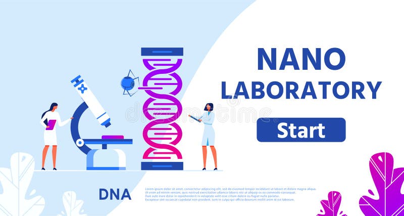 Nano Laboratory for Genetic Research Flat Webpage