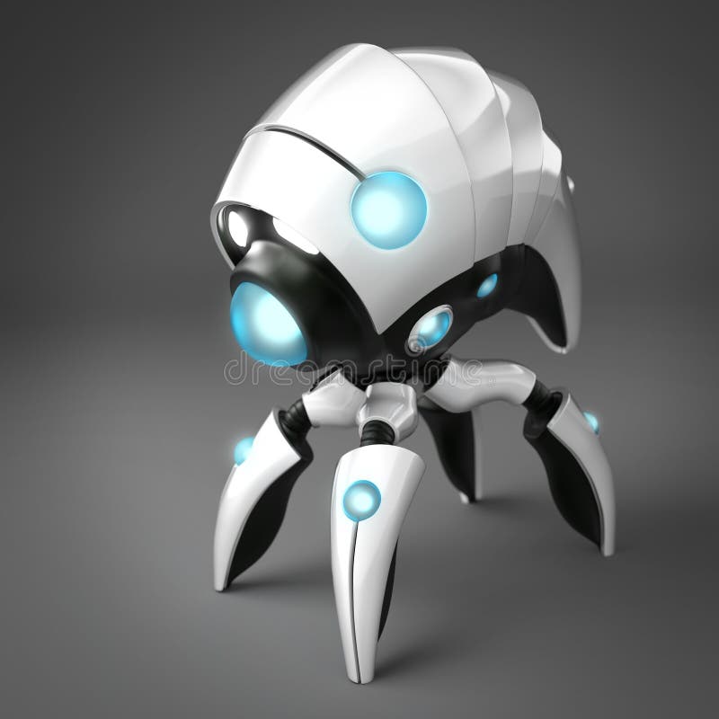 Nanorobot stock illustratie Nanorobot stock illustratie