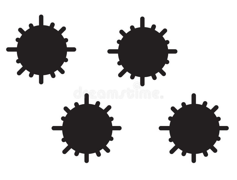 Nanosensors robot icon on white background. royalty free illustration