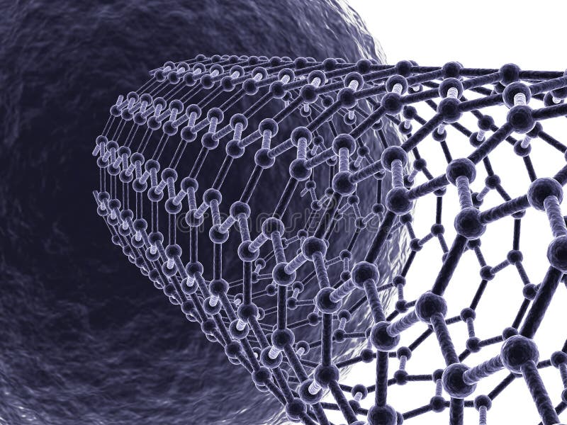 Tridimensionale scena resa sulla base di un modello computerizzato trucco nanotecnologia.