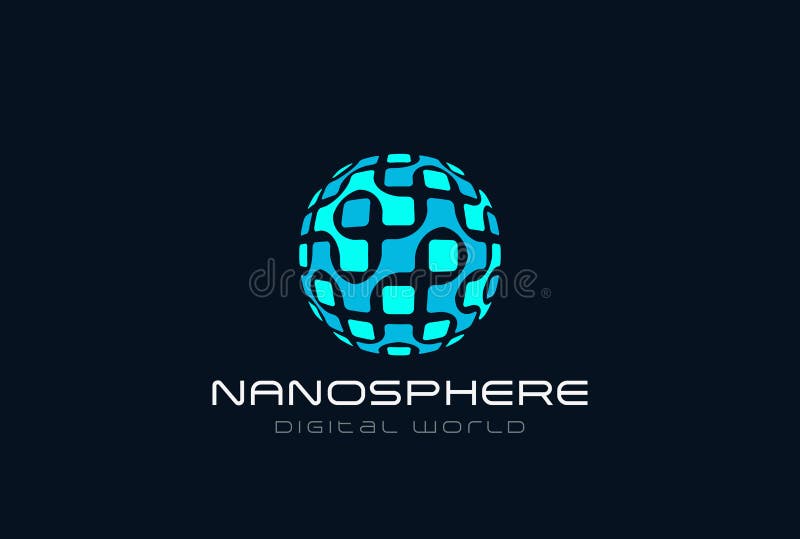 Nanotechnology Molecular DNA Electronics Sphere Lo royalty free illustration Nanotechnology Molecular DNA Electronics Sphere Lo royalty free illustration