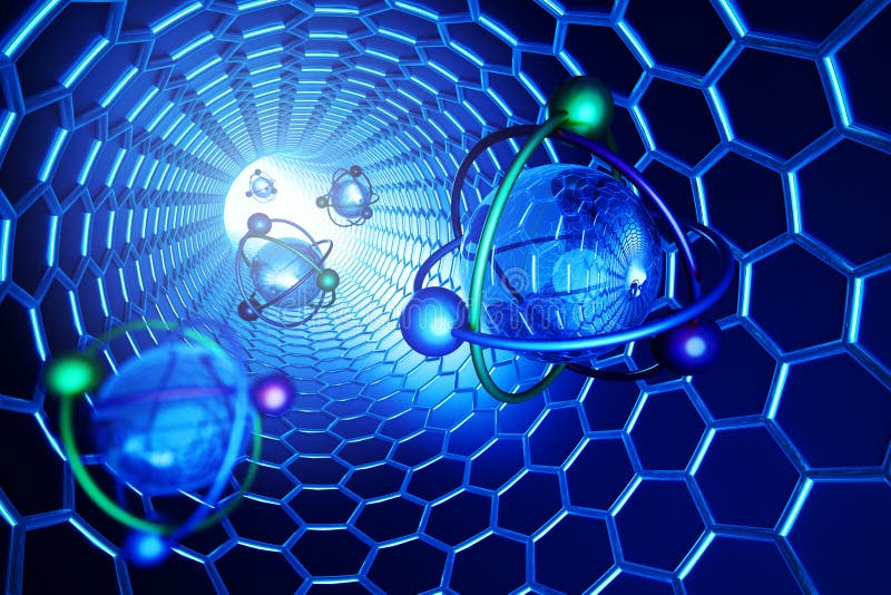 Nanotechnology, Molecular Structure And Science Concept, Scientific