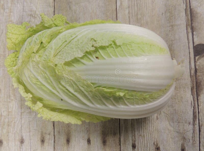 Napa Cabbage On Wood Picture. Image 162502191