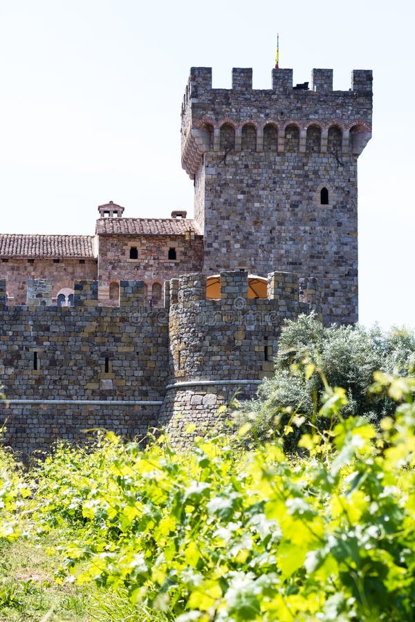 Napa Valley slott arkivfoto Napa Valley slott arkivfoto