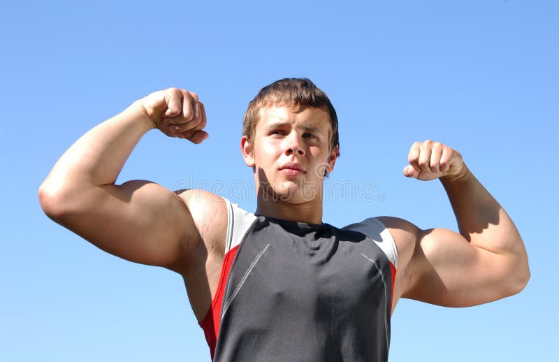 napinać bicepsów obrazy stock napinać bicepsów obrazy stock