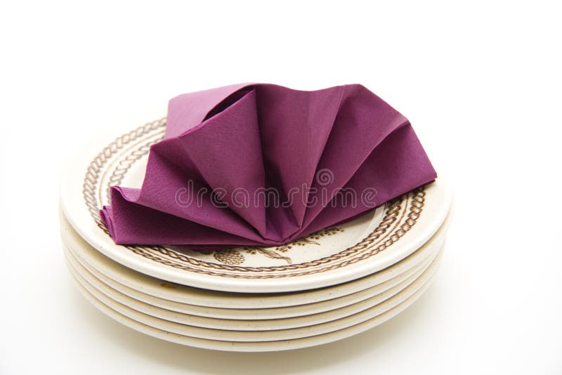 Napkin with plate