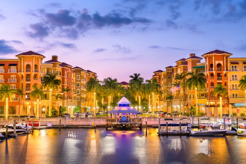 Naples, Florida, USA Town Skyline