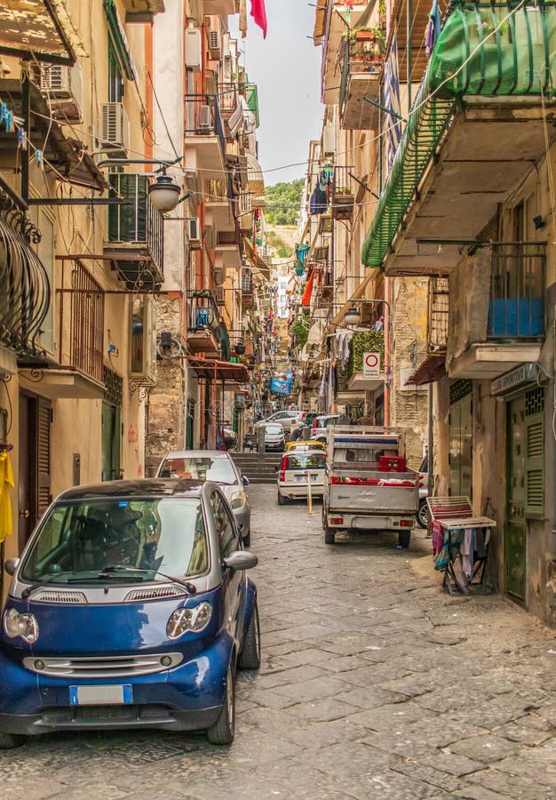 The Spanish Neighborhoods Of Naples Italy Stock Image Image Of