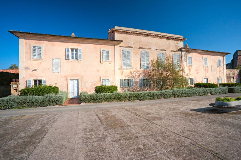 Napoleons Landhaus, Portoferraio, Insel von Elba. stockbild Napoleons Landhaus, Portoferraio, Insel von Elba. stockbild