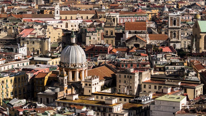 Napoli d'en haut photo stock Napoli d'en haut photo stock