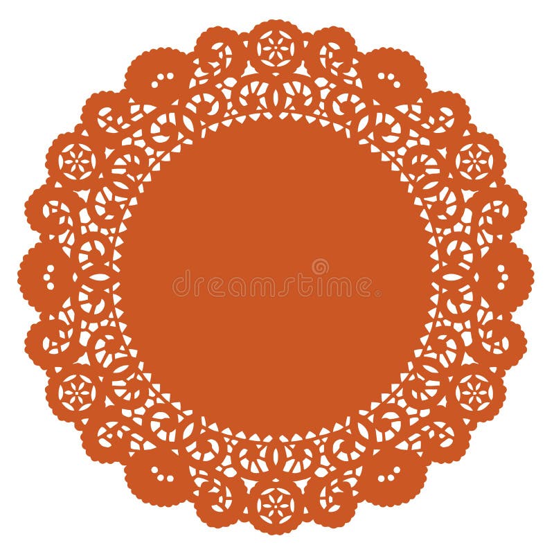 napperon rond de lacet de +EPS, potiron illustration stock napperon rond de lacet de +EPS, potiron illustration stock