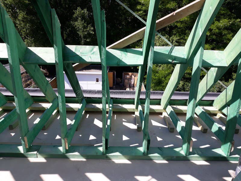 Naprawa dachu i zadaszenia fotografia stock