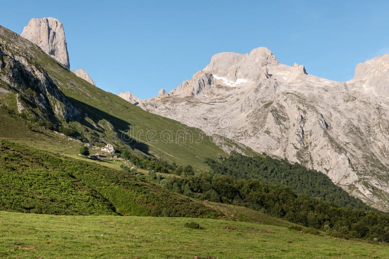 Naranjo de Bulnes or Picu Urriellu in Picos de Europa National Park, Asturias in Spain