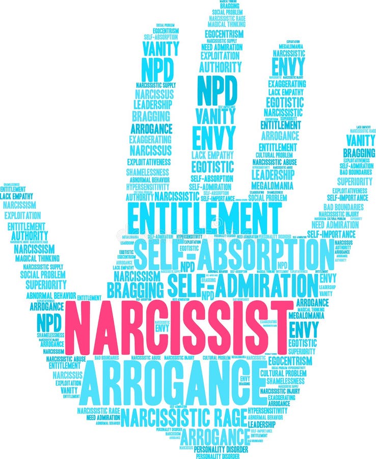 Narcissist Word Cloud stock vector. Illustration of magical 105408604