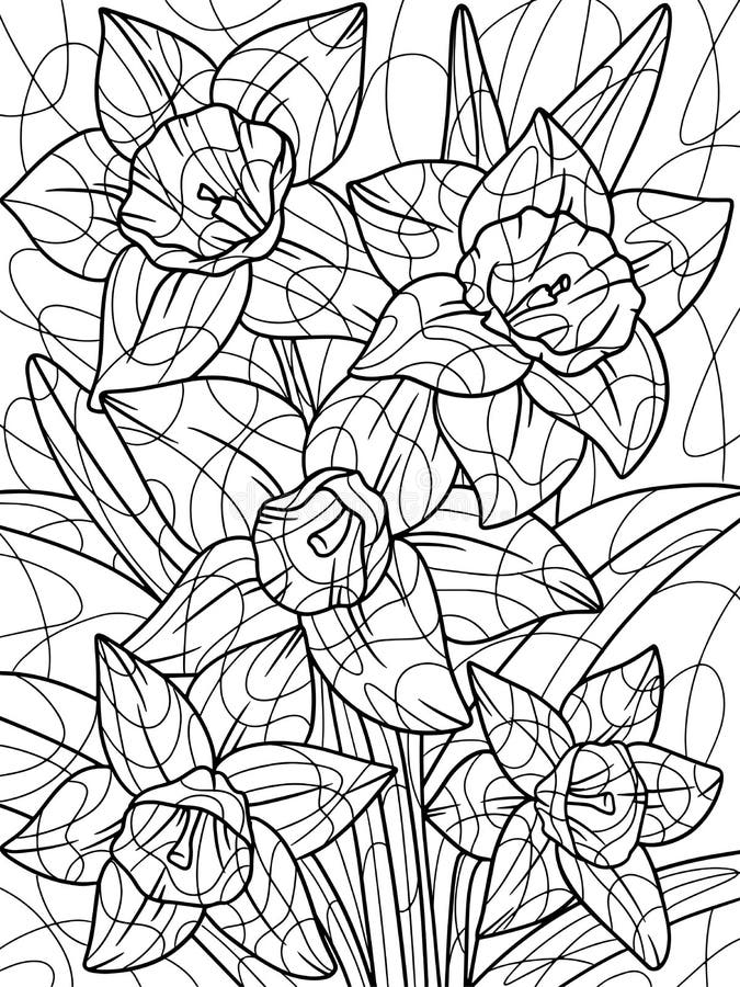719 Flower Coloring Book Stock Photos - Free & Royalty-Free Stock Photos  From Dreamstime