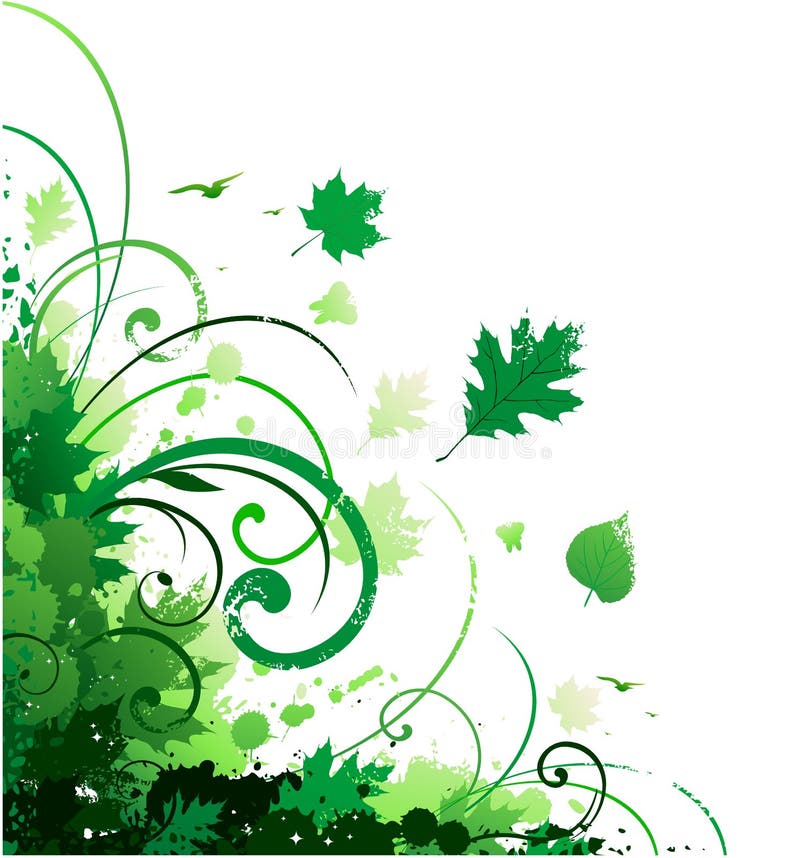 Narożnikowy kwiecisty ornament ilustracji